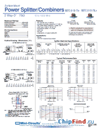 Datasheet SBTC-2-10-75+ manufacturer Mini-Circuits